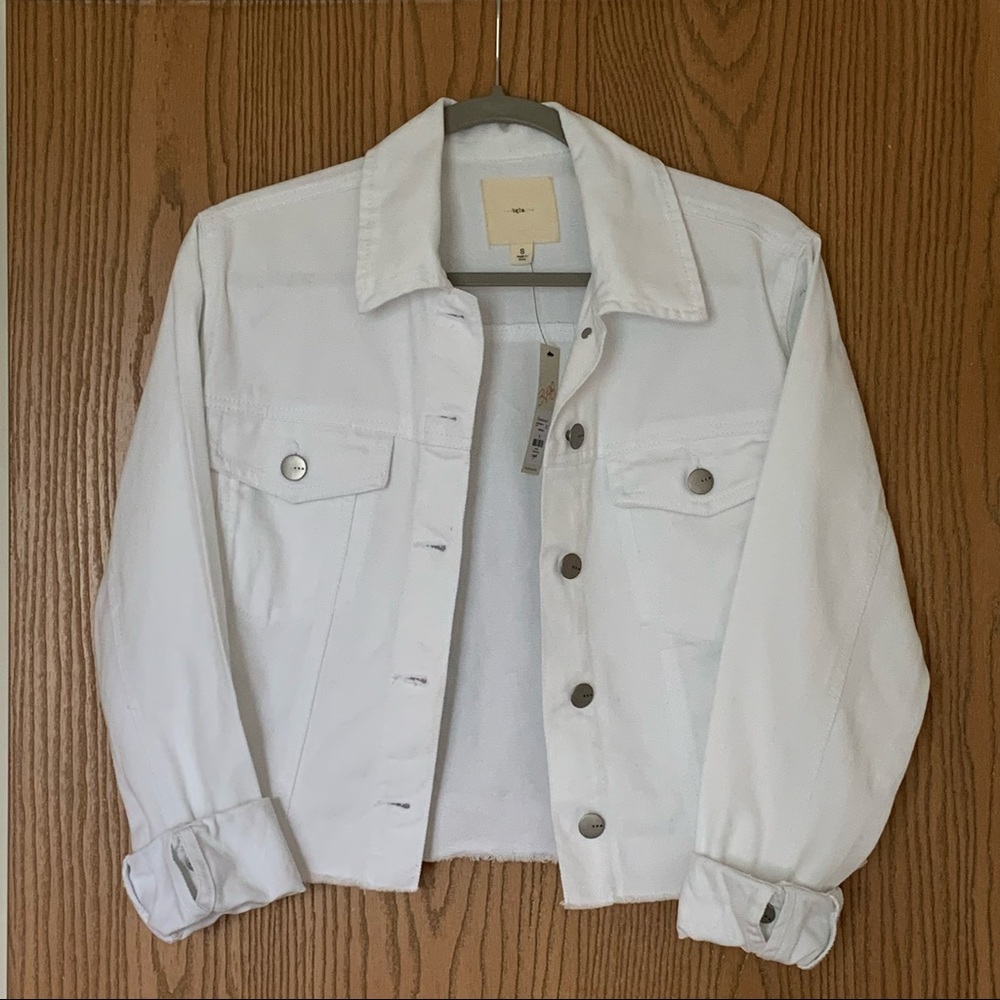 TGLA Francesca’s Women’s White Cropped Jacket